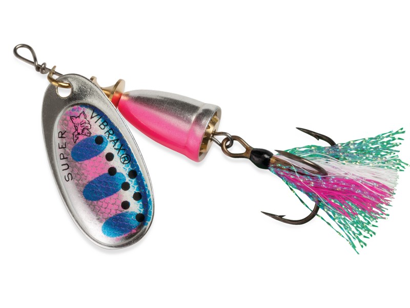 🎣 Blue Fox Vibrax Foxtail RTX  – rotační třpytka s chmýřím a atraktivním pohybem. Blue Fox Vibrax Foxtail vychází z osvědčené konstrukce Vibrax s patentovaným dvoudílným tělem, které omezuje kroucení vlasce a vytváří spolehlivý chod při všech rychlostech vedení.