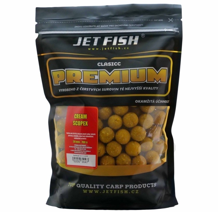 Boilie Jet Fish Premium clasicc_700g_20mm_Cream/Scopex