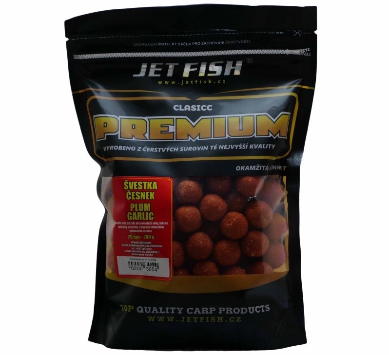 Boilie Jet Fish Premium clasicc_700g_20mm_Švestka/Česnek
