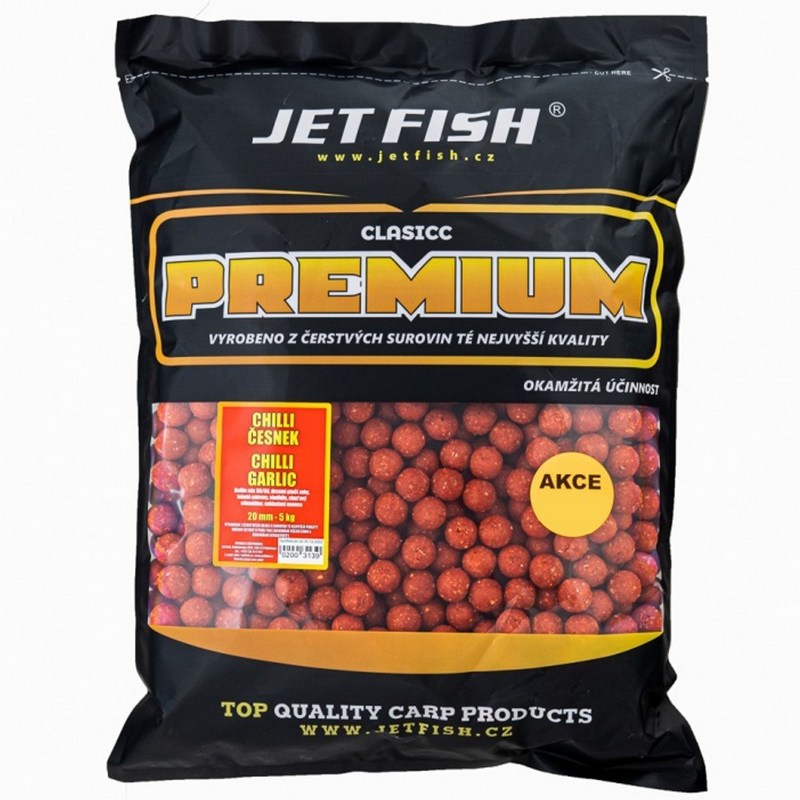 Boilie Jet Fish Premium clasicc_5kg_20mm_Chilli/Česnek
