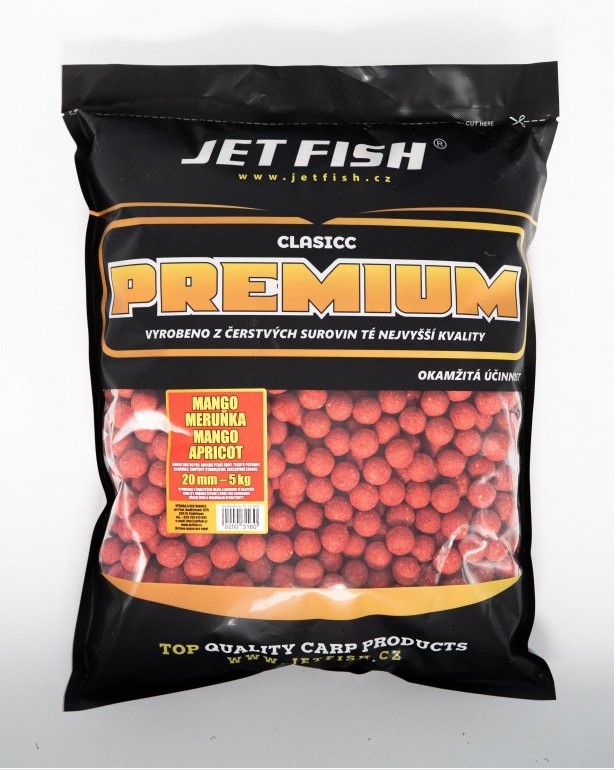 Boilie Jet Fish Premium clasicc_5kg_20mm_Mango/Meruňka