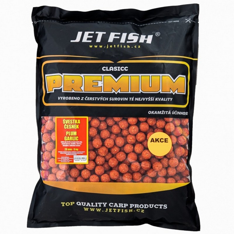 Boilie Jet Fish Premium clasicc_5kg_20mm_Švestka/Česnek