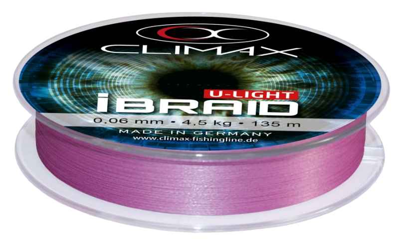 Pletená šňůra Climax iBraid U-Light fluo-fialová