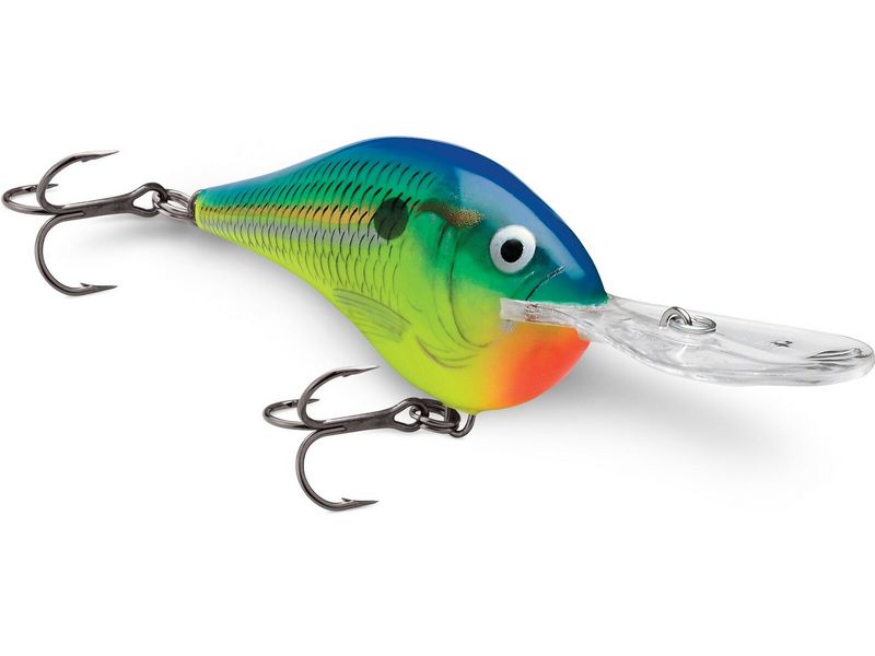 Rapala DT10 je plovoucí zvukový balzový wobler, který se rychle potopí do přednastavené hloubky