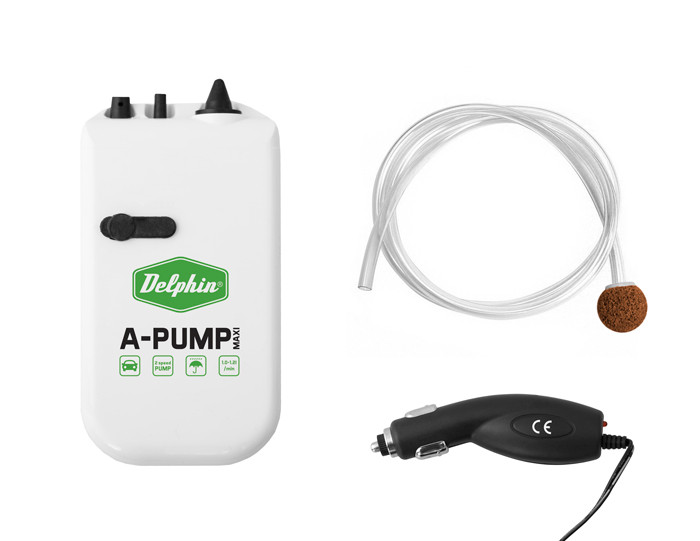 Okysličovač A-PUMP MAXI je určen k přechovávání nástražních rybek s výdrží až 80 hodin!