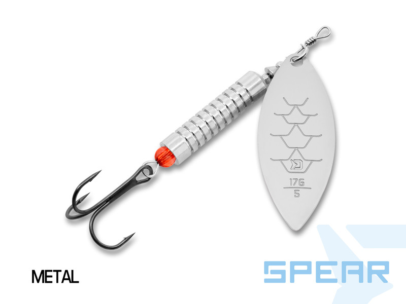 Rotačka Delphin SPEAR Metal je klasická rotační třpytka určená především pro lov dravých ryb v tekoucích vodách, jako jsou řeky a potoky.
