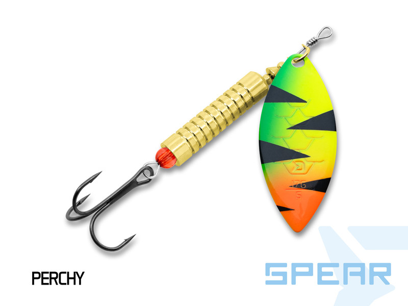 Rotačka Delphin SPEAR Perchy je klasická rotační třpytka určená především pro lov dravých ryb v tekoucích vodách, jako jsou řeky a potoky.