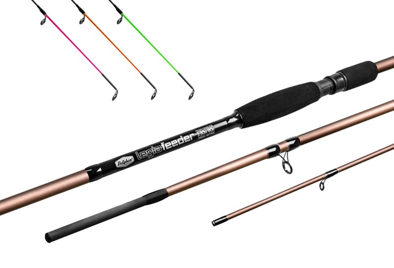 Feederový prut DELPHIN Legia Feeder - 80g/ 3,30m + 3 špičky