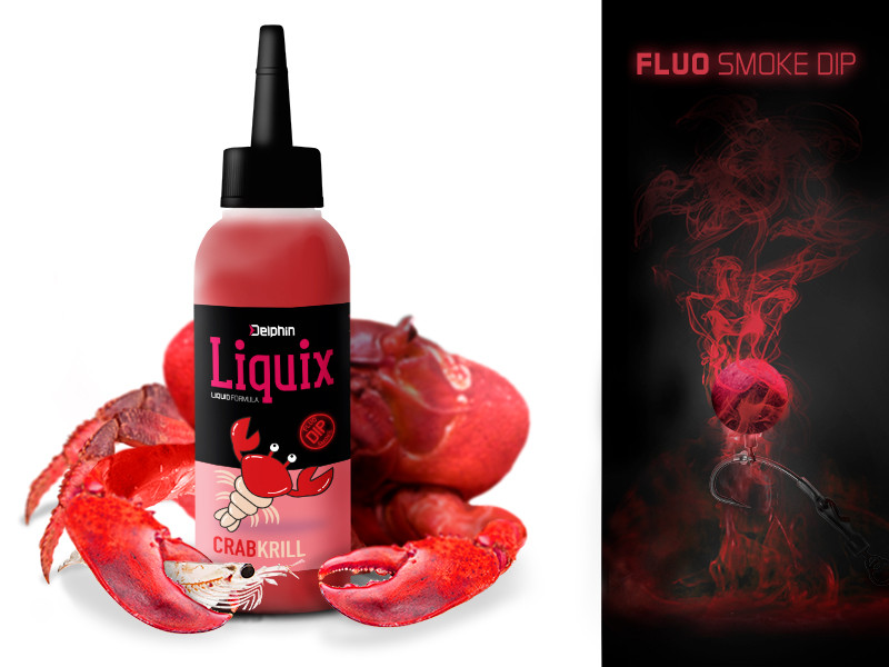 Fluo dip Delphin D Snax LiquiX 100ml_Krab-Krill