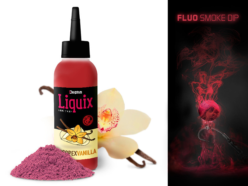 Fluo dip Delphin D Snax LiquiX 100ml_Scopex-Vanilka