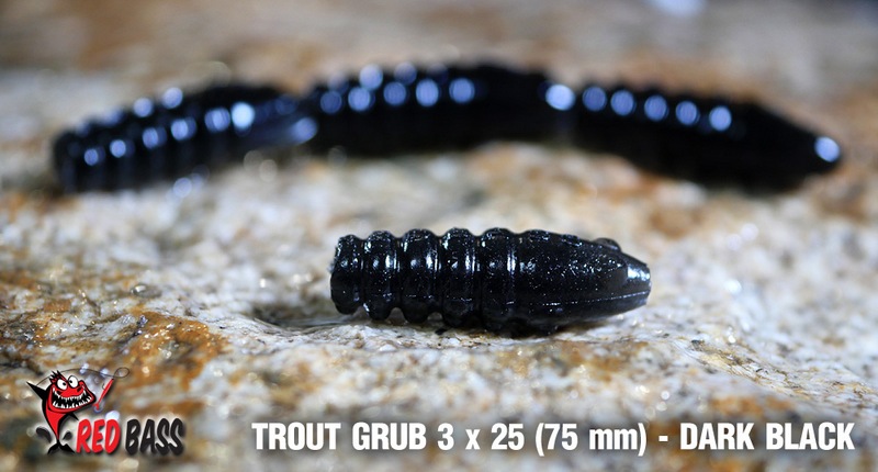 Larva REDBASS GRUB Dark Black