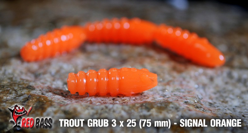 Larva REDBASS GRUB Signal Orange UV