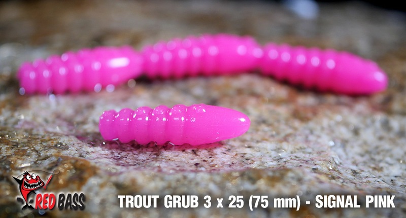 Larva REDBASS GRUB Signal Pink UV