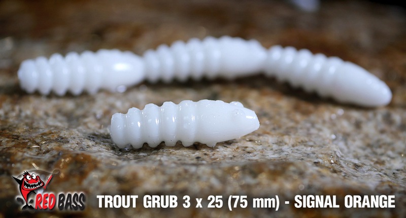 Larva REDBASS GRUB White