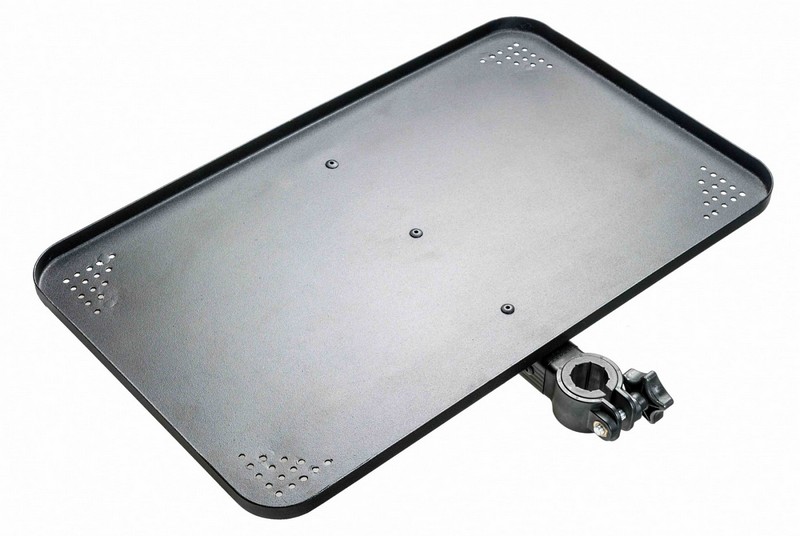 Praktické plato k sedačce nebo křesílku na položení misek s návnadou a nástrahou. Pasující na nohu nebo adaptér o průměru 25 nebo 36 mm.