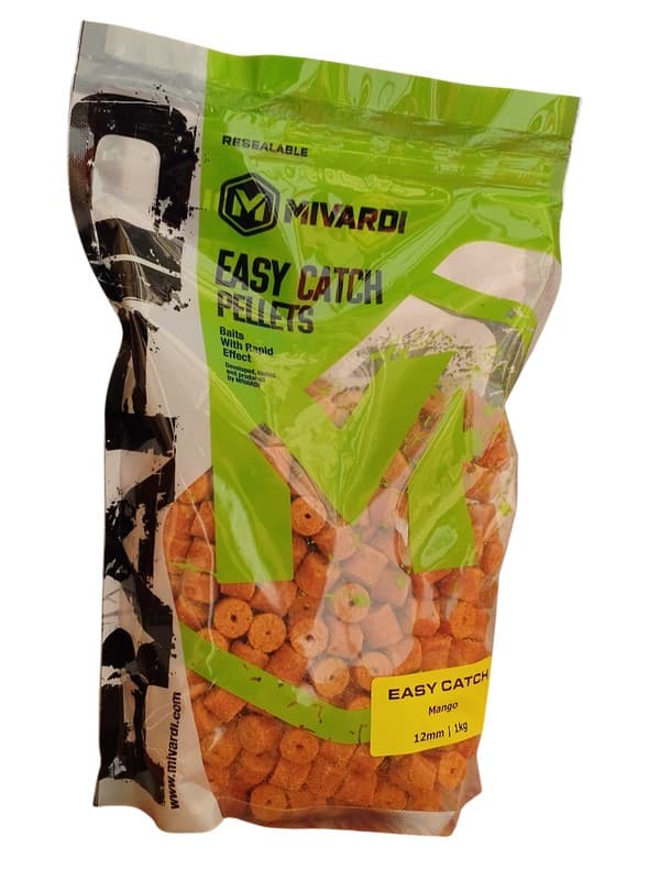 Mivardi Pelety Rapid Easy Catch Mango 12 mm – pelety s dírkou k nastražení