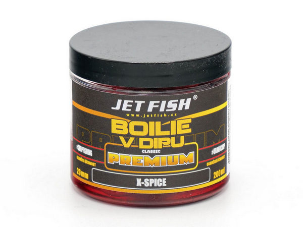 Jet Fish Boilie v dipu Premium Classic X-Spice_200ml_20mm