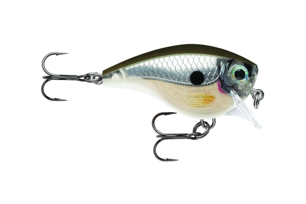Rapala BX Brat PGS. Malý nevychovanec, co se s vervou a potěšením pustí do každého souboje s rybou.Odolné tělíčko,jehož vnitřní část je vyrobena z balzy a vnější ochranná vrstva je ze silného kopolymeru. Má hladké boky a bříško ve tvaru V.Jedná se o plovoucí wobler s velmi kolébavou akcí.Je vhodný na všechny druhy dravých ryb.