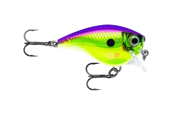 Rapala BX Brat ROC. Malý nevychovanec, co se s vervou a potěšením pustí do každého souboje s rybou.Odolné tělíčko,jehož vnitřní část je vyrobena z balzy a vnější ochranná vrstva je ze silného kopolymeru. Má hladké boky a bříško ve tvaru V.Jedná se o plovoucí wobler s velmi kolébavou akcí.Je vhodný na všechny druhy dravých ryb.