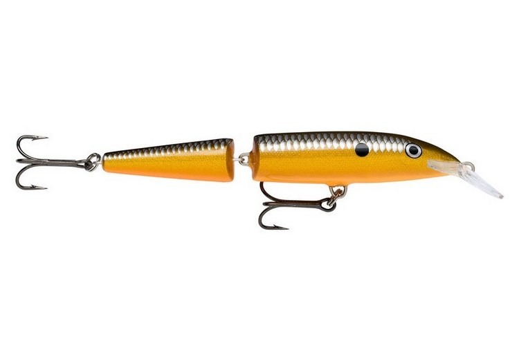 Wobler Rapala Jointed 13 Orange Gold Shad