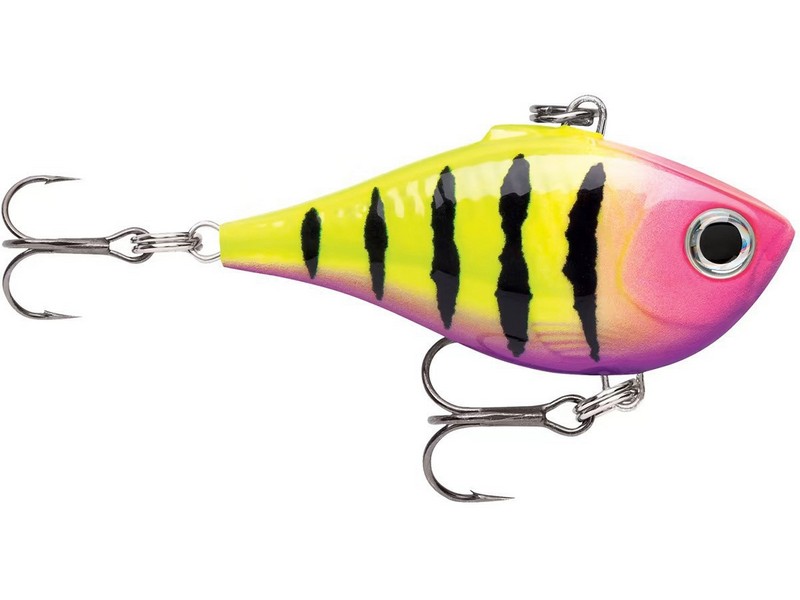 Rapala Ultra Light Rippin Rap HSP. Potápivá bez lopatková ultralehká nástraha vytváří pod vodou intenzivní vibrační pohyb. V těle je integrované chrastítko, které při pohybu vydává chrastivé zvuky a vibrace, jež se šíří vodou. Tělíčko s tvarovanými šupinami, vybavené dvěma trojháčky, můžete použít i při vertikálním jiggingu.