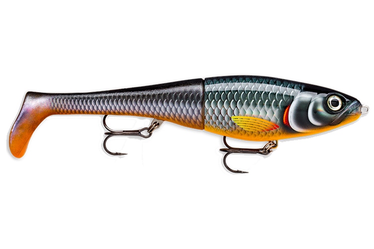 Rapala X Rap Peto je mimořádně odolná dvoudílná nástraha s plastovým tělíčkem z ABS a měkkým ocasem z PVC.Jedná se o pomalu potápivou nástrahu s krátkým nořítkem,citlivou akcí se širokými trhavými pohyby do stran a kolébáním tělíčka