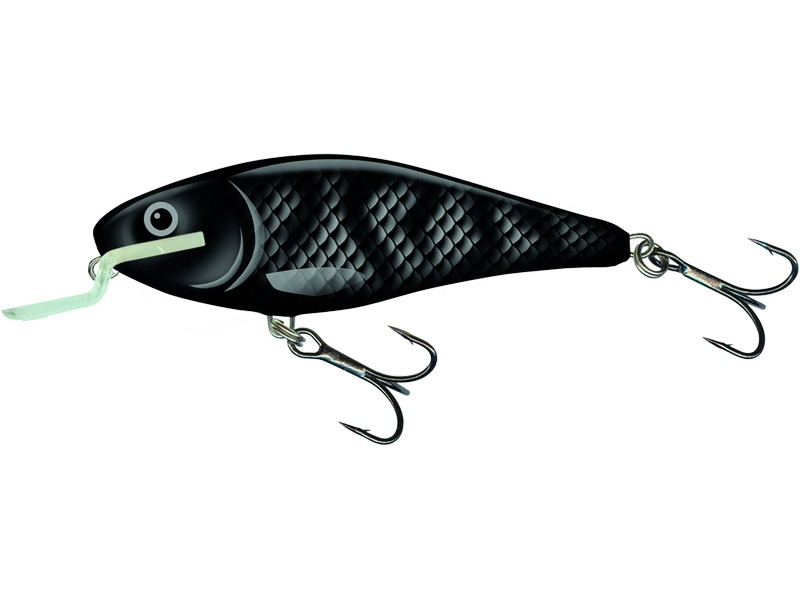 🎯 Salmo Executor 12 Black Shadow – univerzální nástraha pro mělké vody. Salmo Executor SR je plovoucí wobler, který si získal pověst spolehlivé nástrahy pro lov dravců. Díky živé a atraktivní akci je účinný při pomalém i rychlém vedení, což z něj dělá skvělou volbu pro lov štik, candátů, okounů i dalších dravých ryb.