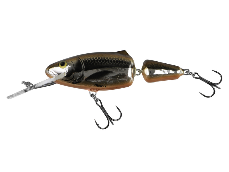 🎯 Salmo Frisky 07 DR Metallic Hot Olive – plovoucí wobler do větších hloubek. Salmo Frisky 07 DR je plovoucí wobler, který vznikl po dlouhém vývoji a testování s cílem dosáhnout ideální rovnováhy hydro a aerodynamických vlastností.