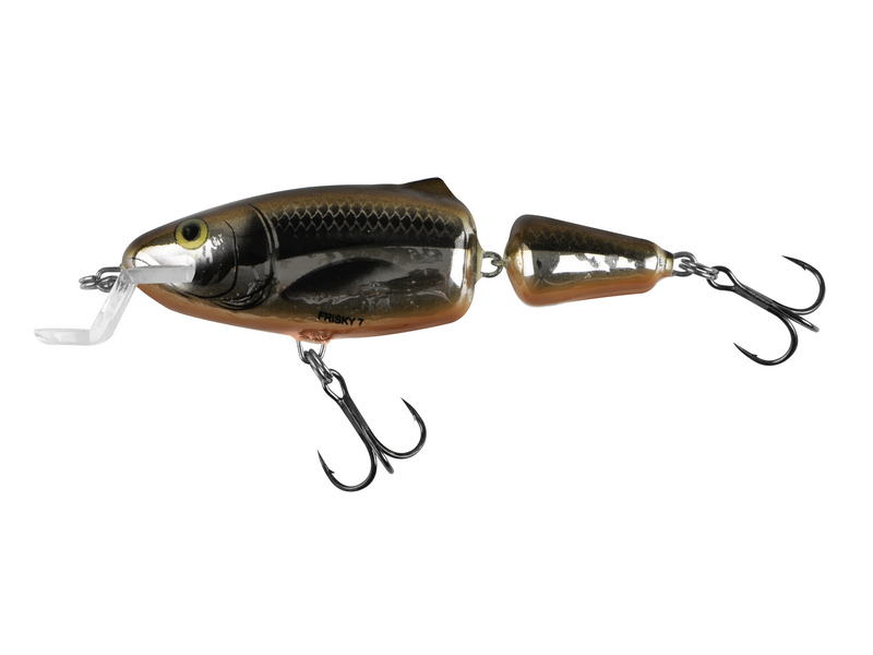 🎯 Salmo Frisky 07 SR Metallic Hot Olive – účinná nástraha pro mělčí vody. Salmo Frisky 07 SR je plovoucí wobler, který vznikl jako výsledek dlouhého vývoje a testování s cílem vytvořit nástrahu s ideální kombinací hydro a aerodynamických vlastností.