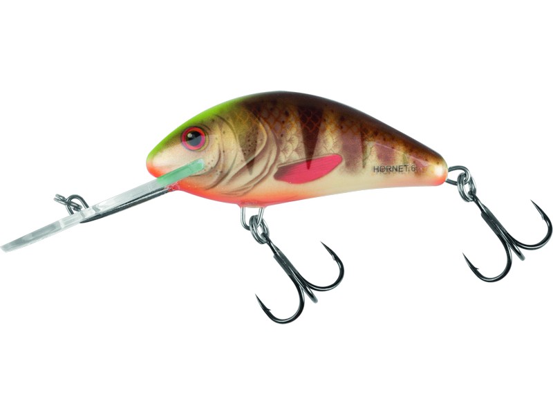 🎯 Salmo Hornet 06 F Spotted Brown Perch – plovoucí wobler pro univerzální lov dravců. Oblíbený model z legendární řady Hornet ve střední velikosti 6 cm je ideální pro lov štik, candátů, okounů i tloušťů.