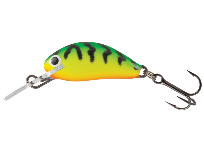 🎯 Salmo Hornet 03 F Green Tiger – mini plovoucí wobler pro jemnou přívlač  Salmo Hornet 03 F je lehký plovoucí wobler dlouhý 3,5 cm, určený pro ultralight a jemnou přívlač. Díky své živé, přirozené akci a stabilnímu chodu je ideální pro lov pstruhů, okounů a tloušťů v řekách, potocích i menších jezerech.