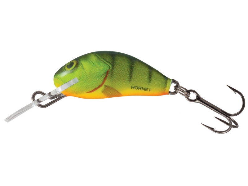 🎯 Salmo Hornet 03 F Hot Perch – mini plovoucí wobler pro jemnou přívlač  Salmo Hornet 03 F je lehký plovoucí wobler dlouhý 3,5 cm, určený pro ultralight a jemnou přívlač. Díky své živé, přirozené akci a stabilnímu chodu je ideální pro lov pstruhů, okounů a tloušťů v řekách, potocích i menších jezerech.
