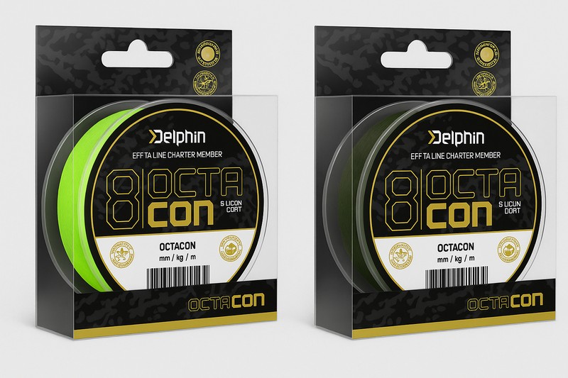 🧵 Delphin OctaCon – šňůra, která posouvá limity! Moderní 8-vláknová pletená šňůra s Fluorotec™ silikonovým potahem pro maximální odolnost, citlivost a přesnost při nahazování. 📦 Navinuto v délce 135 metrů – ideální pro lov ze břehu i z lodi.  💚 Zelená – nenápadná barva pro přirozenou prezentaci 💡 Fluorozelená – ideální pro noční lov a perfektní viditelnost  🔸 Ultratenký průměr a kulatý profil 🔸 Výjimečná pevnost v uzlu a nulová roztažnost 🔸 Tichý chod přes očka a prodloužená životnost 🔸 Vhodná pro přívlač, feeder i univerzální použití  📏 Dostupné průměry / nosnosti: 0,08mm / 5,0kg • 0,10mm / 6,2kg • 0,12mm / 7,5kg 0,14mm / 9,0kg • 0,16mm / 10,0kg • 0,18mm / 11,5kg  ⚠️ Bezpečnostní upozornění: 🧵 Rybolovná šňůra • Nikdy si šňůru neobvazujte kolem těla – hrozí zranění. • Šňůru stříhejte vhodným nástrojem, nikoliv zuby. • Skladujte na chladném a tmavém místě. • Uchovávejte mimo dosah dětí – hrozí udušení.