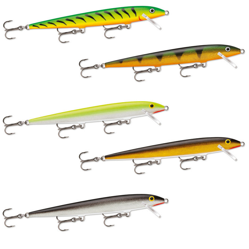 Rapala Original Floater 11 je balzový univerzální wobler s dokonale štíhlým tělem. Perfektně pracuje při všech rychlostech vláčení, unikátně imituje drobné rybky žijící u dna, jde o skutečně efektivní nástrahu.