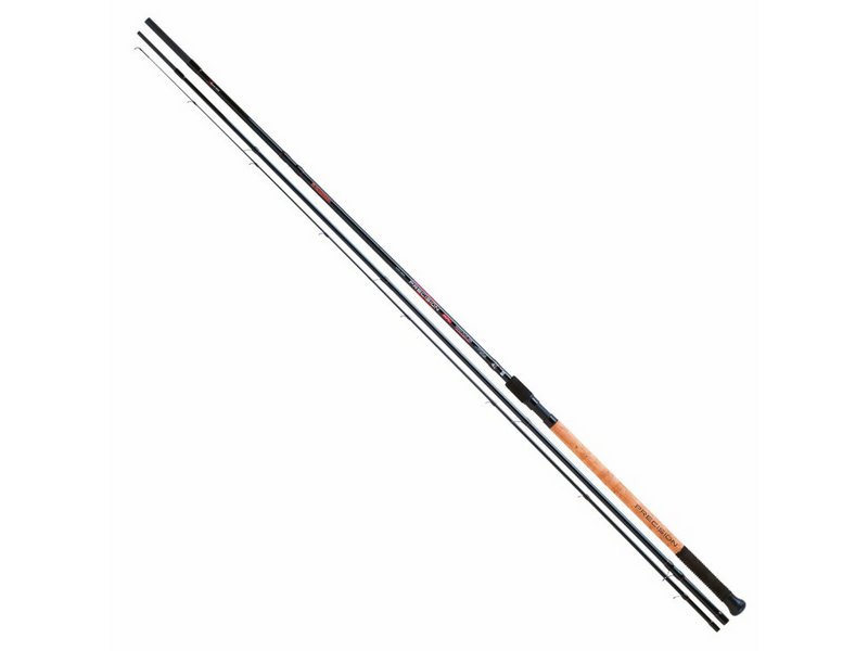 Trabucco Precision RPL Match Plus. Univerzální třídílný rybářský matchový prut s odhozovou zátěží 8-25g s progresivní akcí. Tento univerzální rybářský matchový prut je navržen tak, aby vyhovoval širokému spektru rybářských situací. Je ideální pro lov různých druhů ryb, ať už na stojatých nebo tekoucích vodách. Prut je vyroben z kvalitního materiálu, který zajišťuje optimální pevnost, odolnost a citlivost. Jeho konstrukce umožňuje přesné a dlouhé hody, což zvyšuje vaše šance na úspěšný záběr. • Třídílný matchový prut s progresivní akcí špičky • Šroubovací sedlo navijáku s gumovou saténovou ocelovou krytkou • Žebrovaná rukojeť Precision EVA pro pohodlný úchop Technické parametry : Délka : 390cm Počet dílů : 3 Vrhací zátěž : 25g Váha : 186g Transportní délka : 137cm