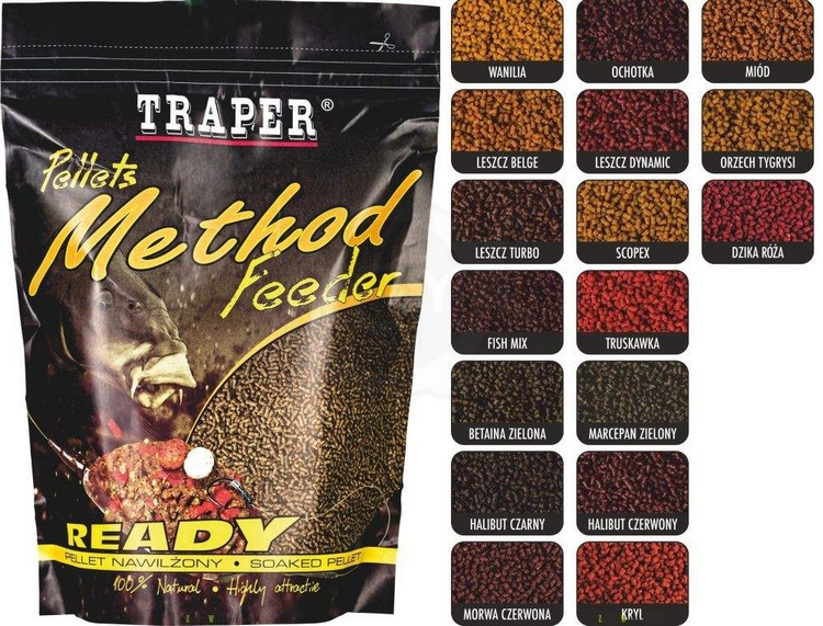 Pelety Traper Method Feeder Ready Jsou vlhčené pelety připravené k okamžitému použití.