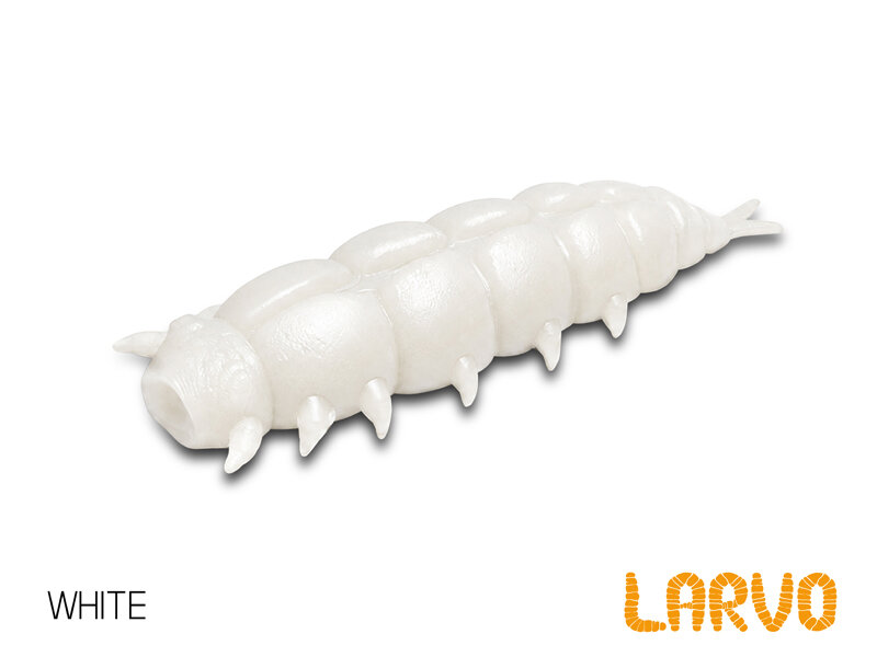 Delphin Umělá nástraha Larvo Cheese White 3 cm