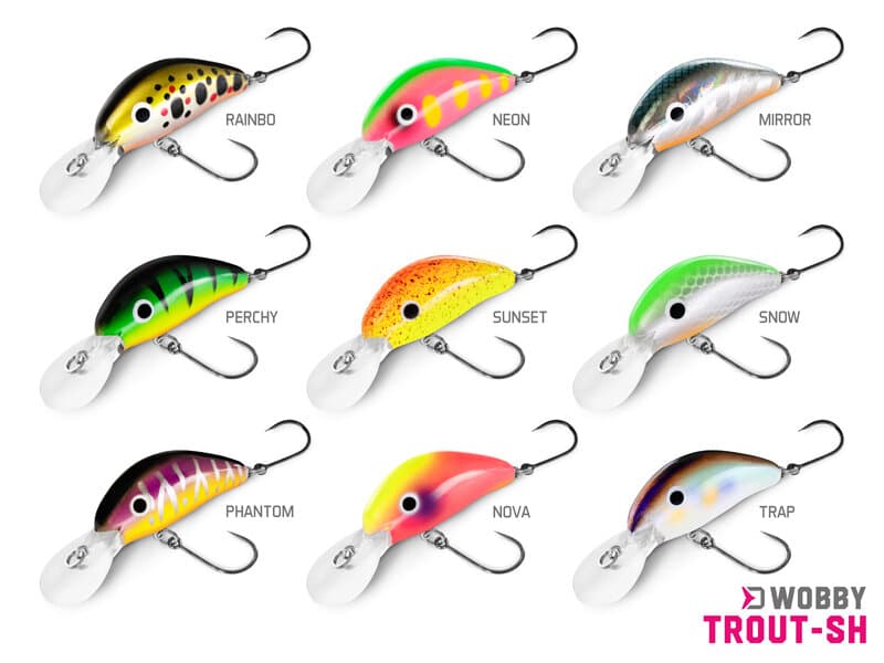 Barevné varianty Delphin WOBBY TROUT-SH