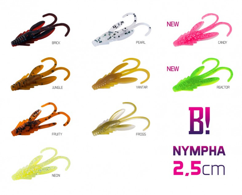 Delphin Umělá nástraha Bomb! Nympha 2,5cm_Brick_10ks