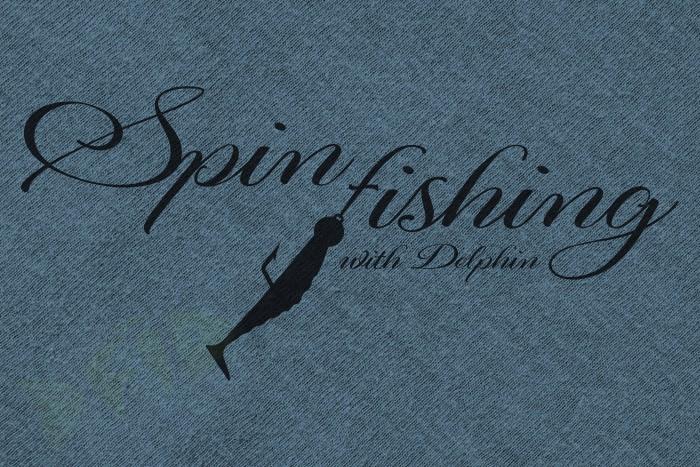 Tričko Delphin SPIN fishing - modré / L