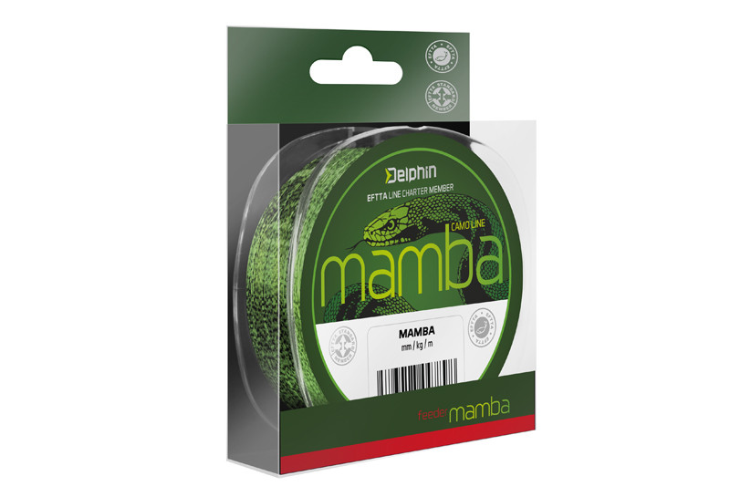 Vlasec Delphin Mamba Feeder Kamufláž - 300m_0,28mm_13,4lbs