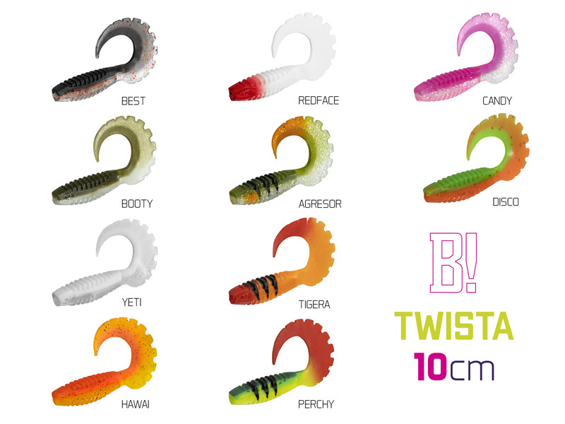 Umělá nástraha Delphin Twista UVs 10cm_Yeti_5ks