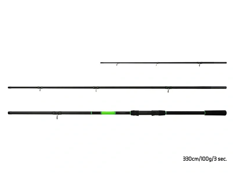 Prut Delphin Wasabi Feeder NXT 330cm_100g_3 díly