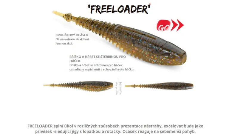 Gumová nástraha Rapala Crushcity Freeloader 4,25"_GRSD_10,6cm_6ks