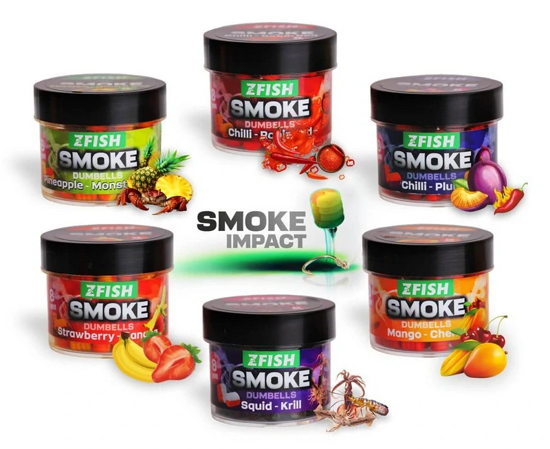 Zfish Smoke POP-UP Dumbells Jahoda-Banán_20g_8mm
