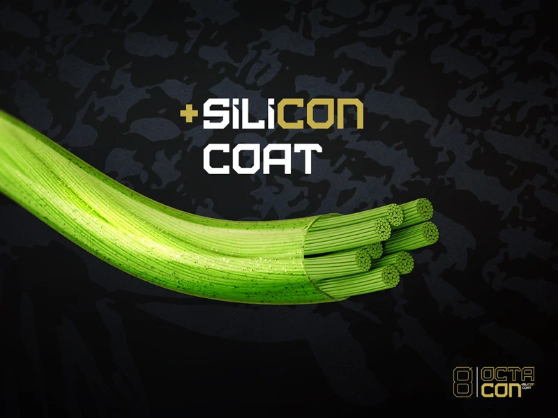 Delphin Pletená šňůra OctaCON Fluo zelená 135m 0,08mm 5,0kg
