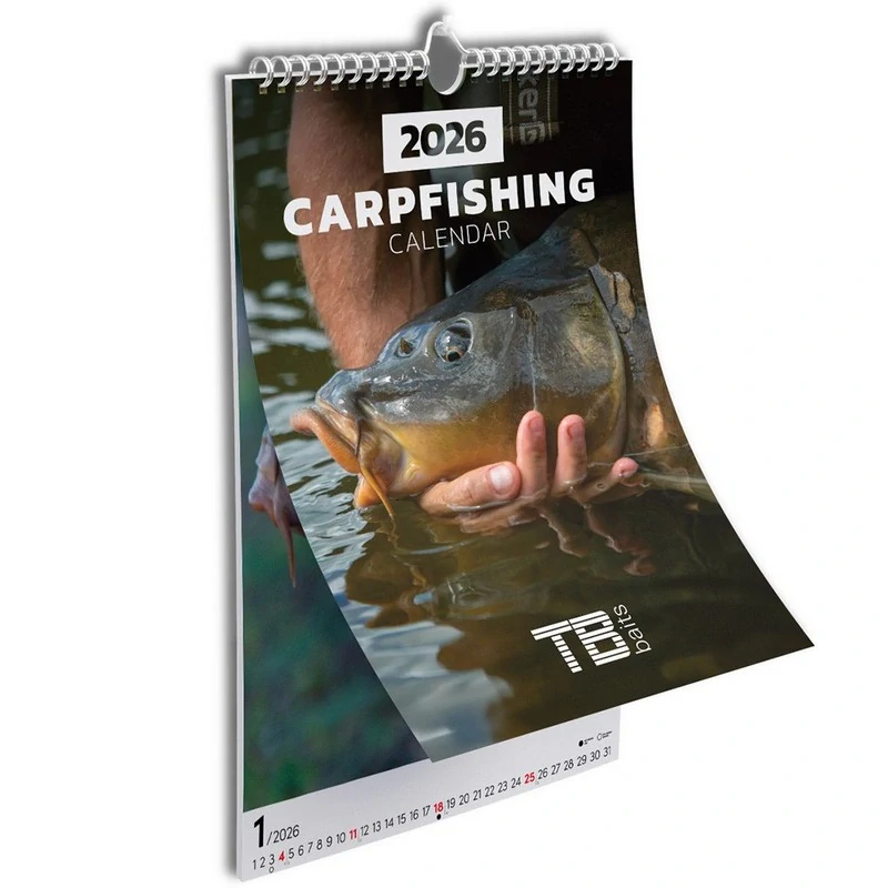 TB Baits Rybářský Kalendář Carpfishing 2026 33x46 cm