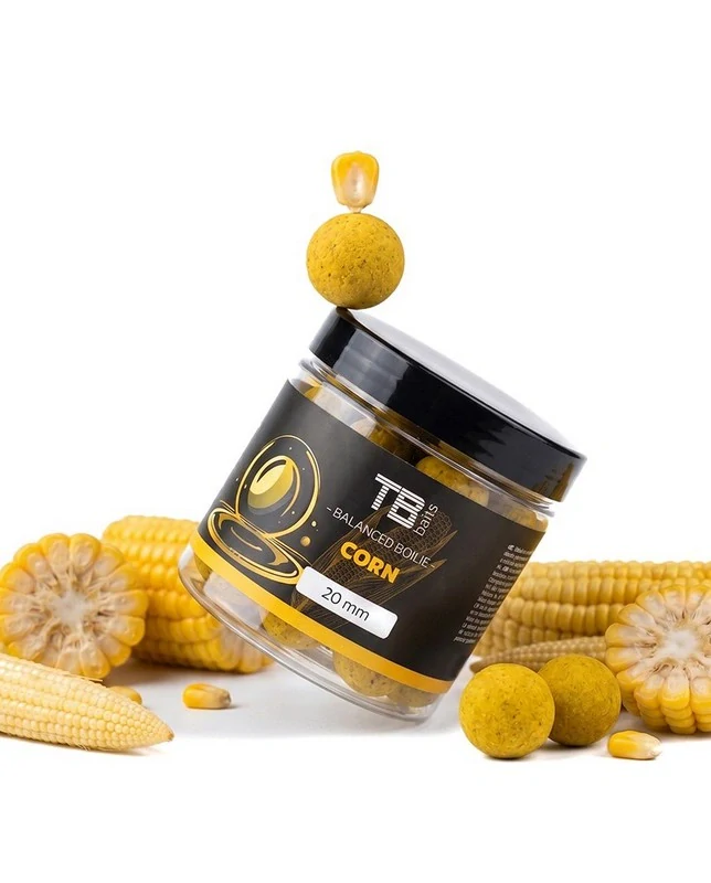 TB Baits Vyvážené Boilie Balanced + Atraktor Corn 100 g - 24 mm