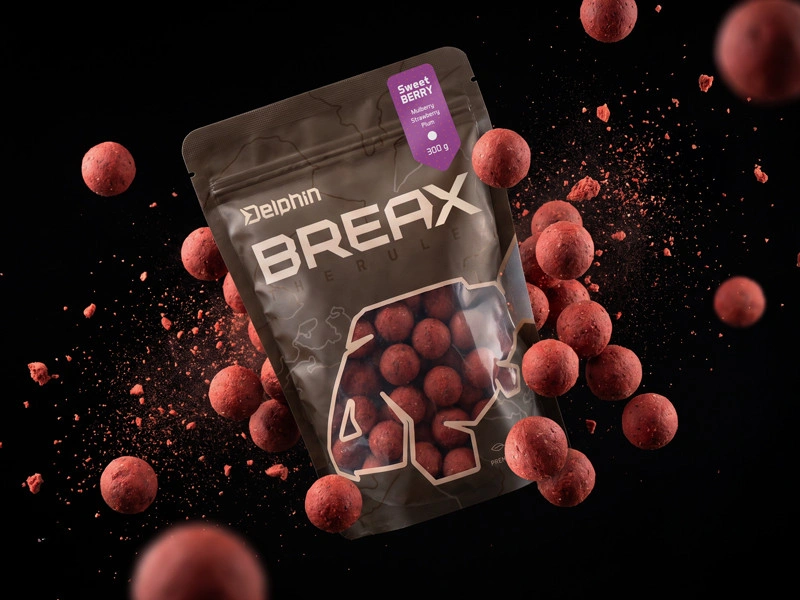 Delphin Boilies Breax SweetBerry - Moruše-Jahoda-Švestka 300 g 24 mm