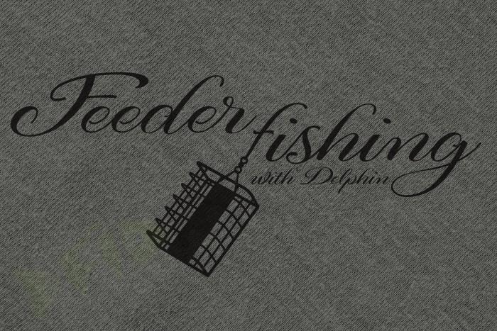 Tričko Delphin FEEDER fishing - tm.zelené / M